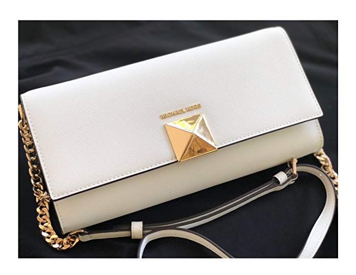 Michael Kors Karla Clutch White Leather 