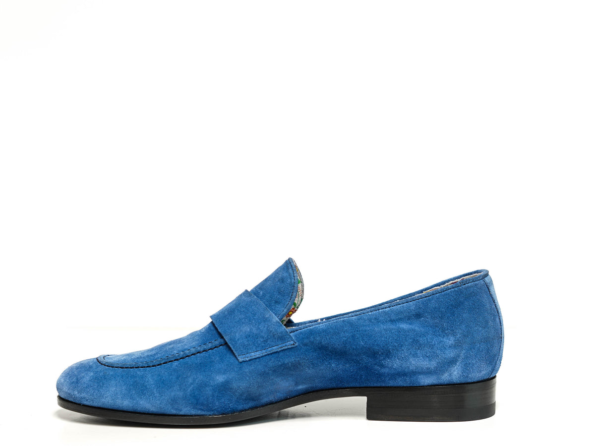 hav det sjovt følelsesmæssig Fantasi Ortigni Men's Light Blue Suede Loafer 94.9153 – Luisa Boutique