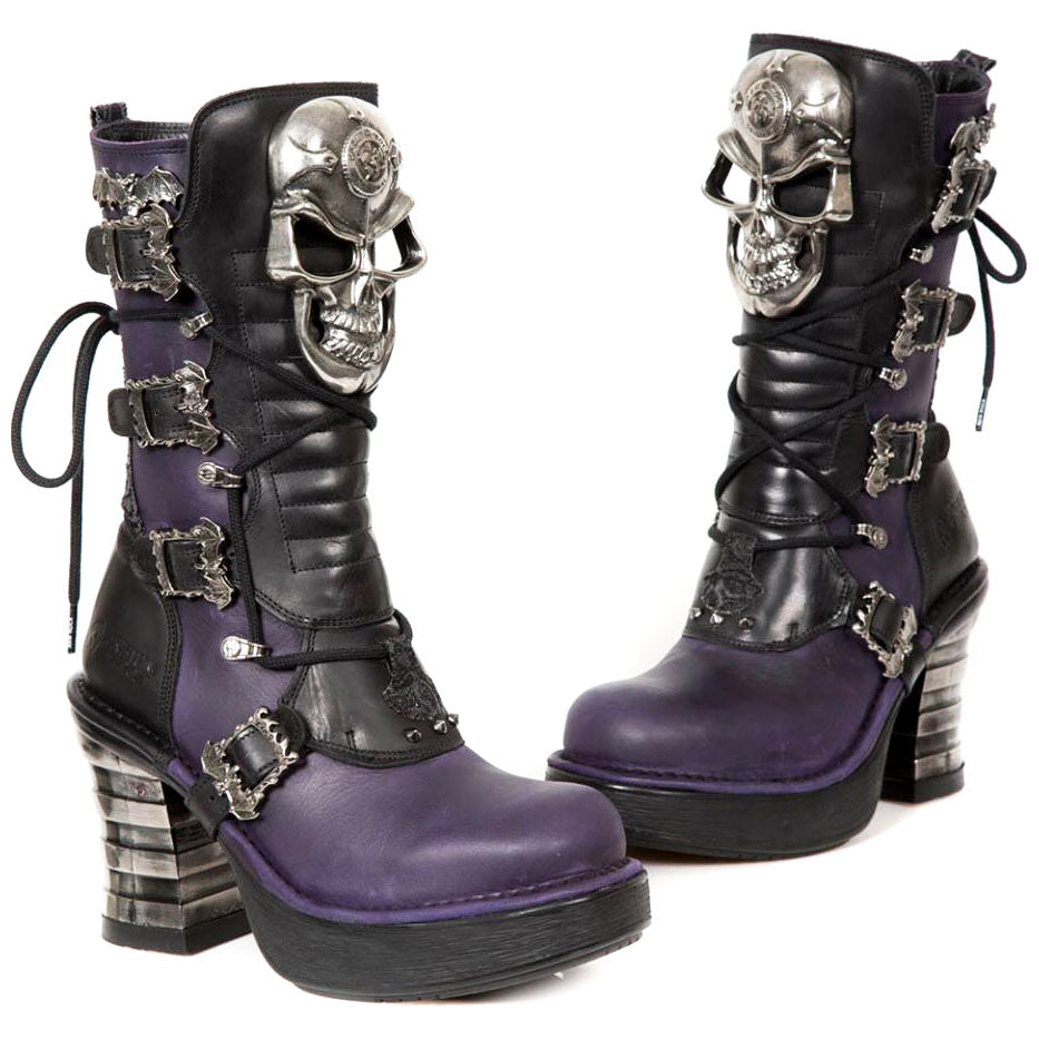 purple new rock boots