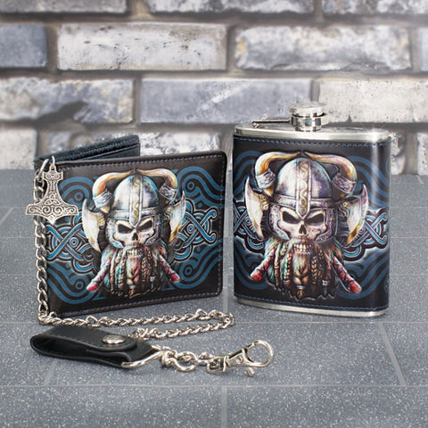 Danegeld Chained Wallet and Hip Flask