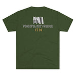 Joe Local Peaceful Not Passive 1791 Men's Tri-Blend Crew Tee