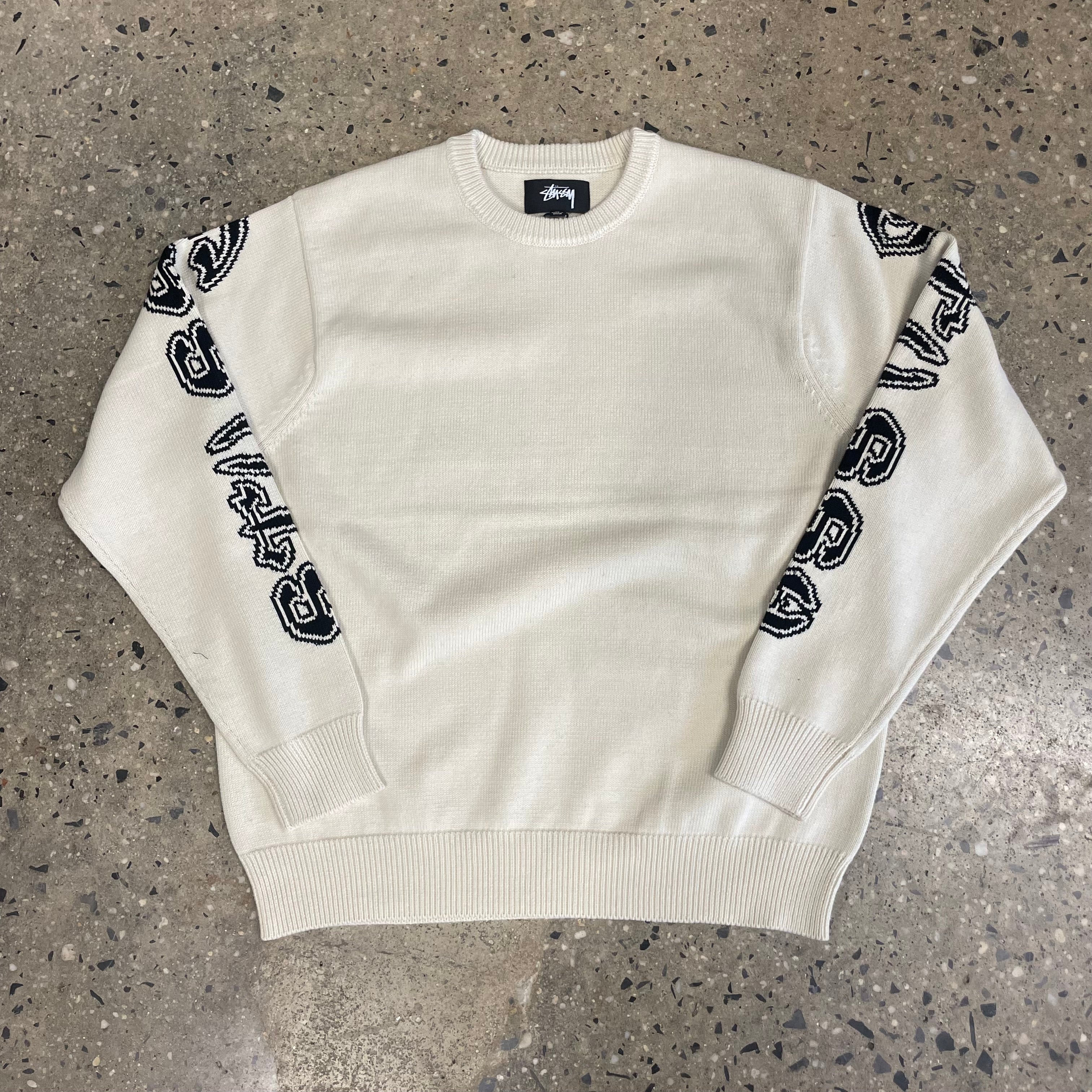 Stussy Sleeve Logo Sweater - Natural