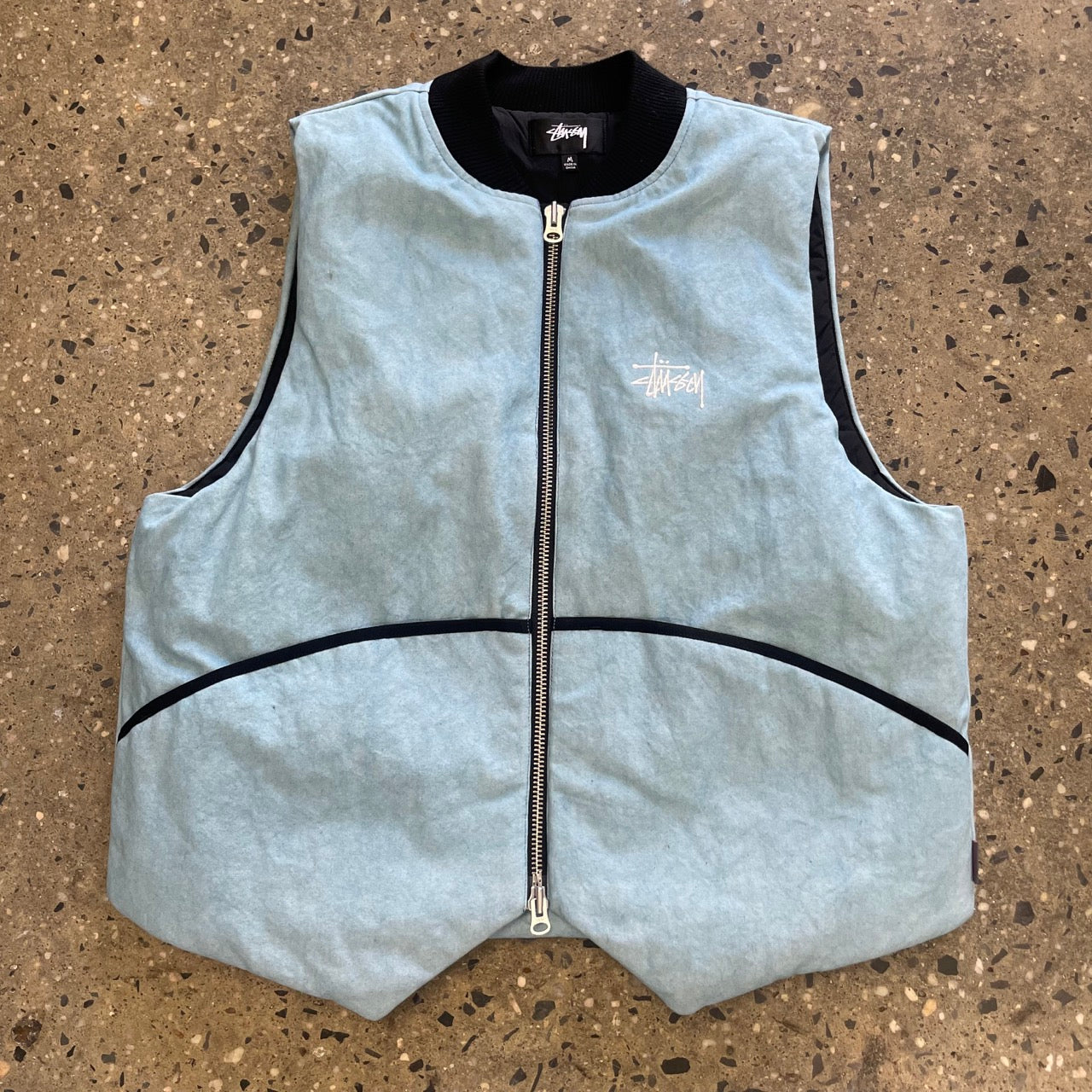 stussy WASHED CANVAS PRIMALOFT VEST - greatriverarts.com