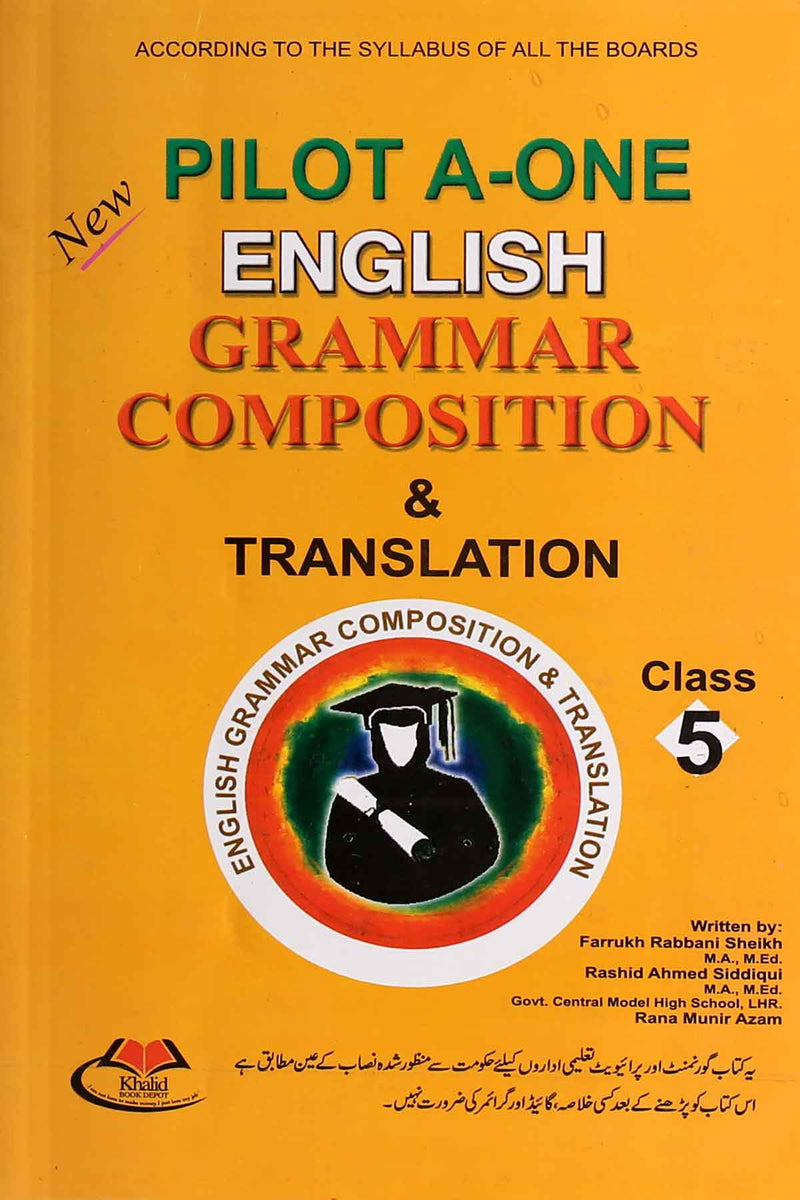 Pilot A-One English Grammar Composition & Translation Class 5