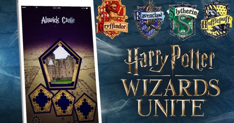 Harry Potter Wizards Unite Maisons Gryffondor Poufsouffle Serdaigle Serpentard GEEKABRAK