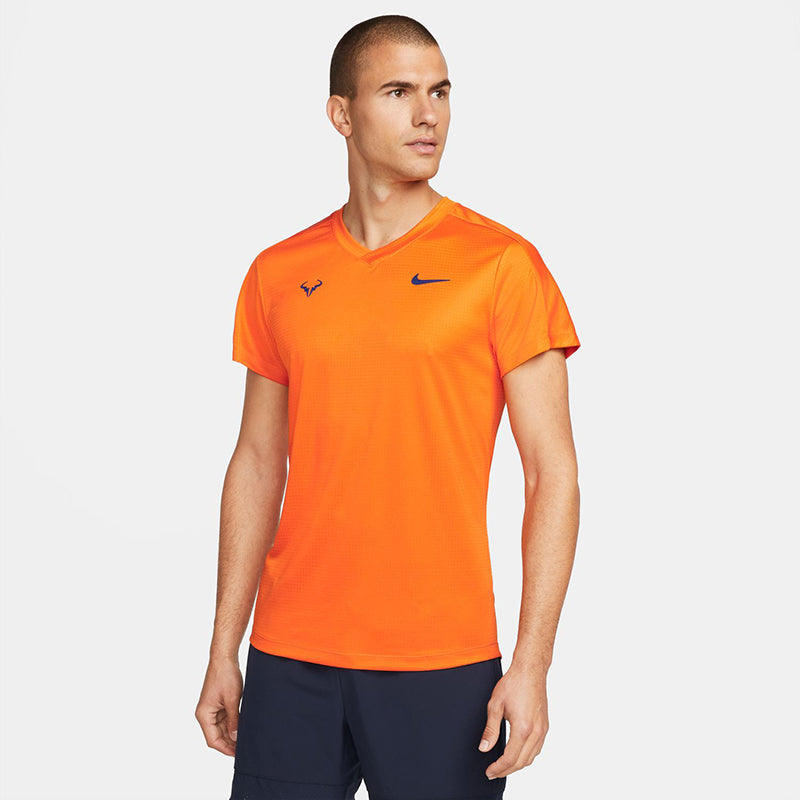 sorpresa película preferible Nike Rafa Challenger Short Sleeve Top (M) (Orange) – Tennis Inc