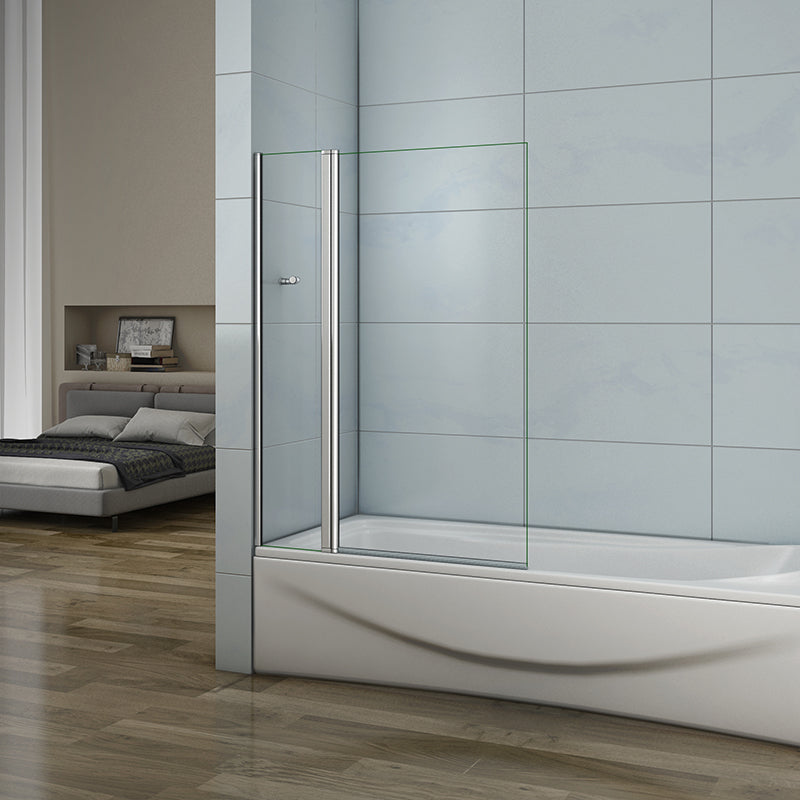 AICA Pivot Bath Shower Screen 800x1400mm 180?Door Panel 6mm Glass Seal 3082400465914 