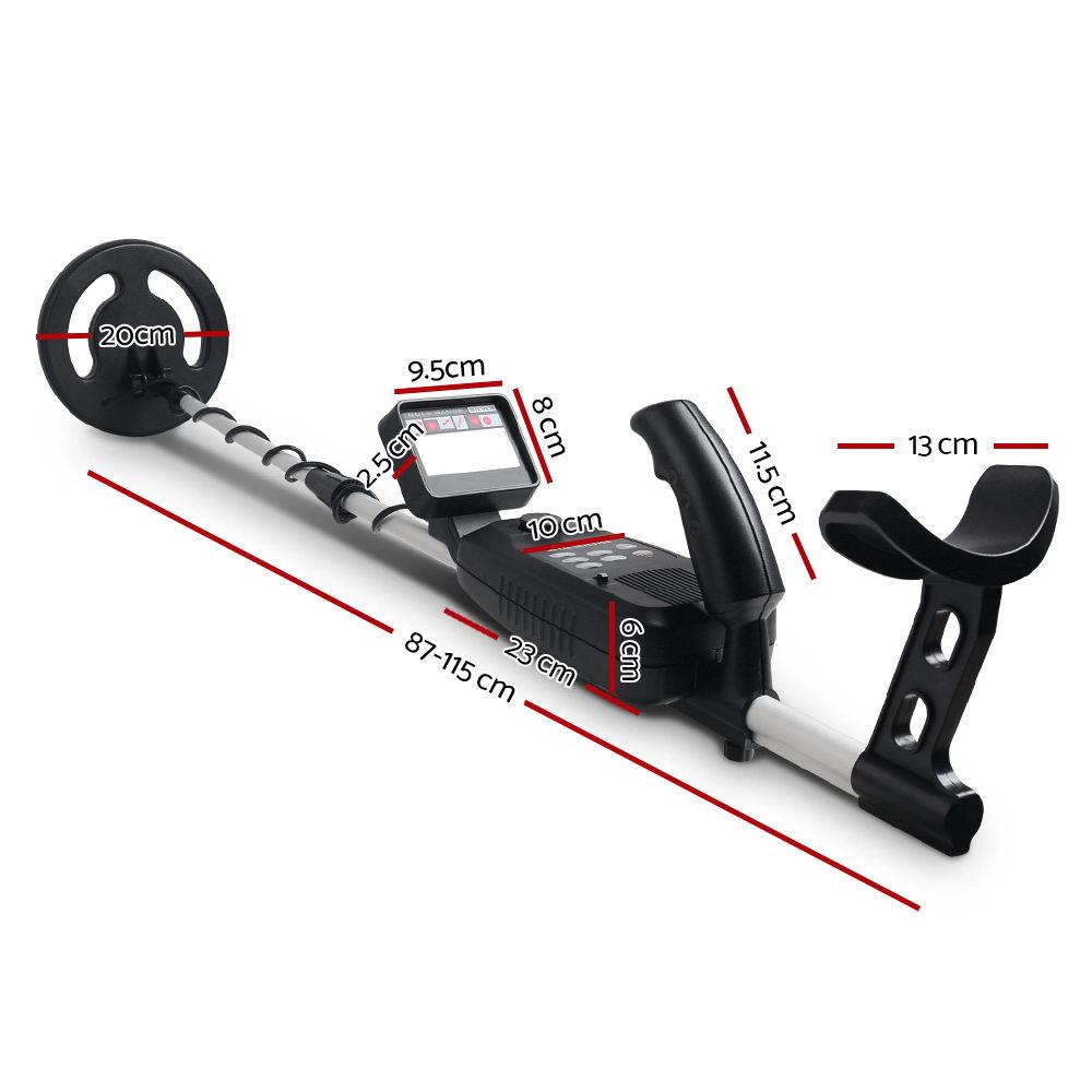 LCD Screen Metal Detector with Head phones - Black