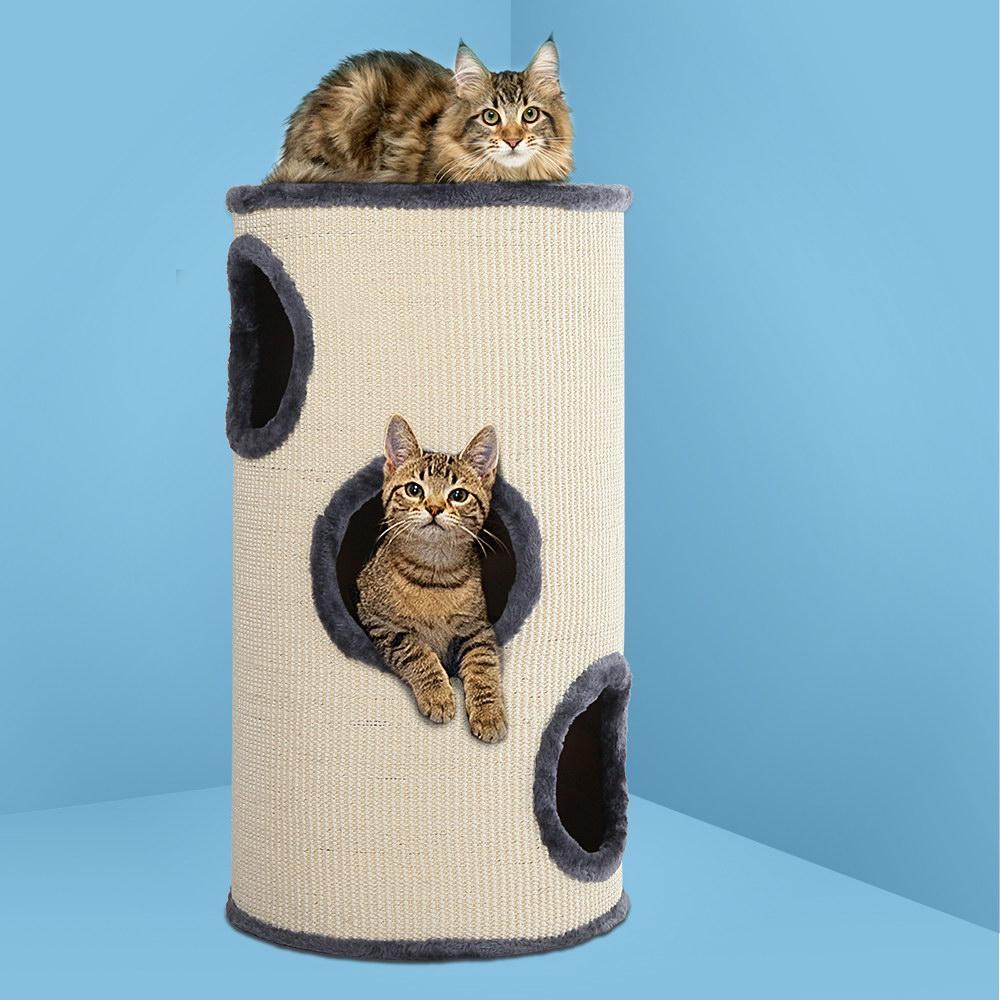 i.Pet 70cm Cat Scratching Post - Grey and White