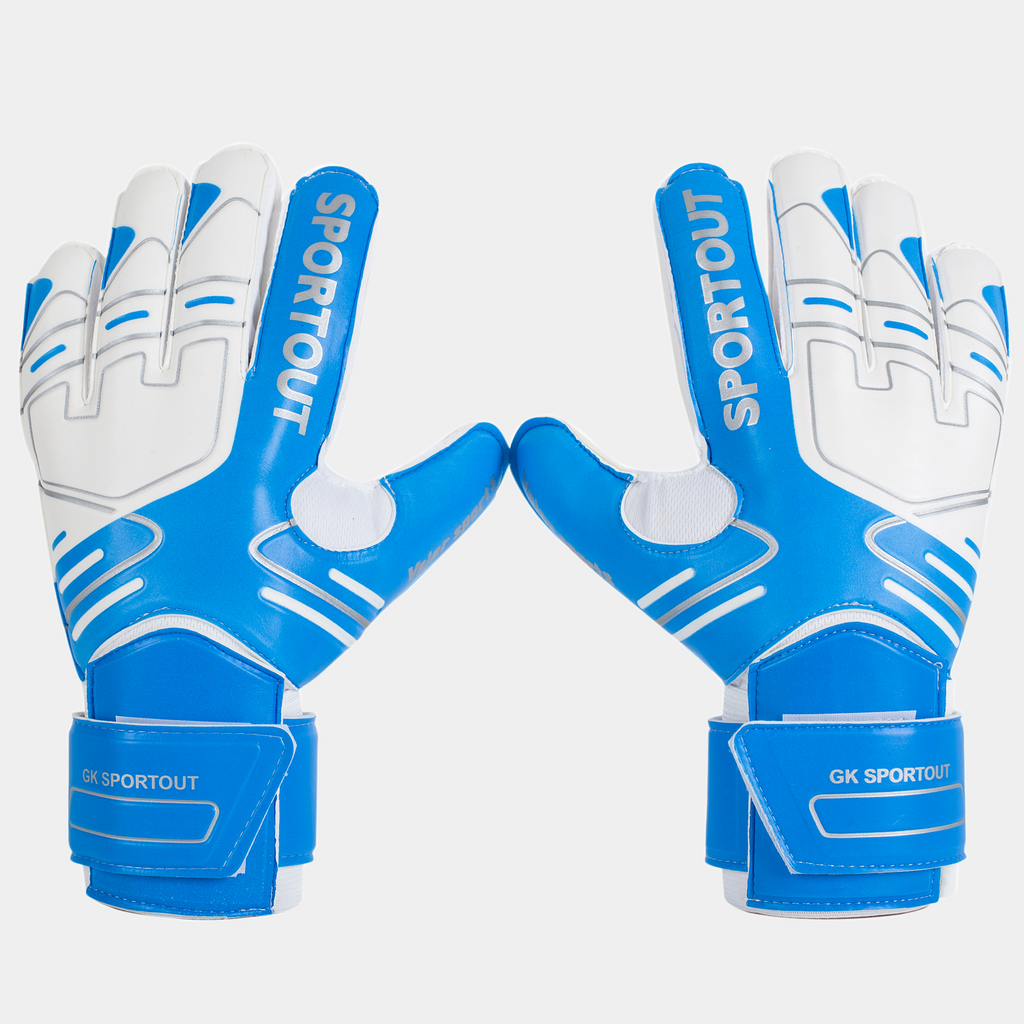 Sportout Kids Goalkeeper Gloves Soccer Gloves with Double Wrist Protection and Non-Slip Wear Resistant Latex Material to Give Protection to Prevent Injuries 