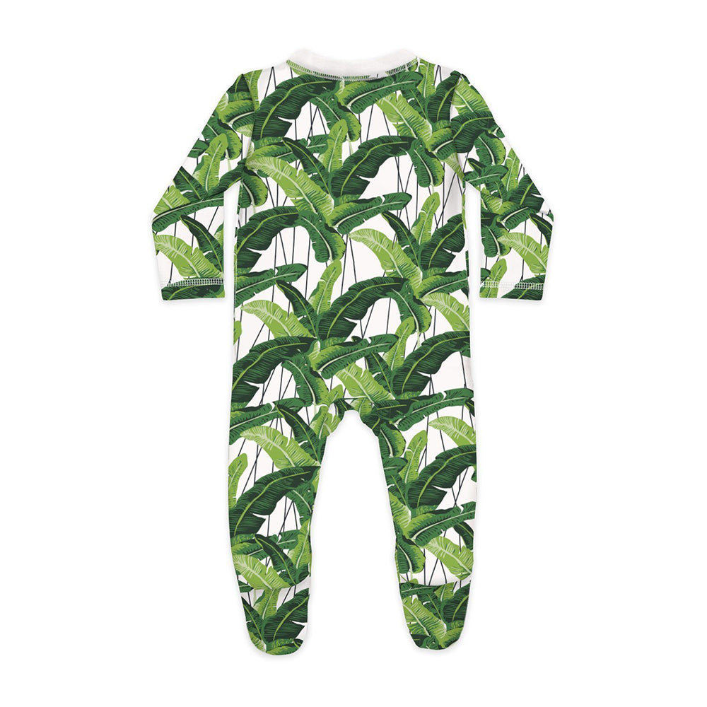 green baby sleepsuit