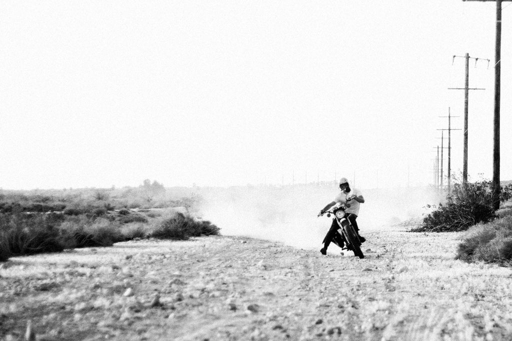 Scotty Stopnik riding his motorcycle