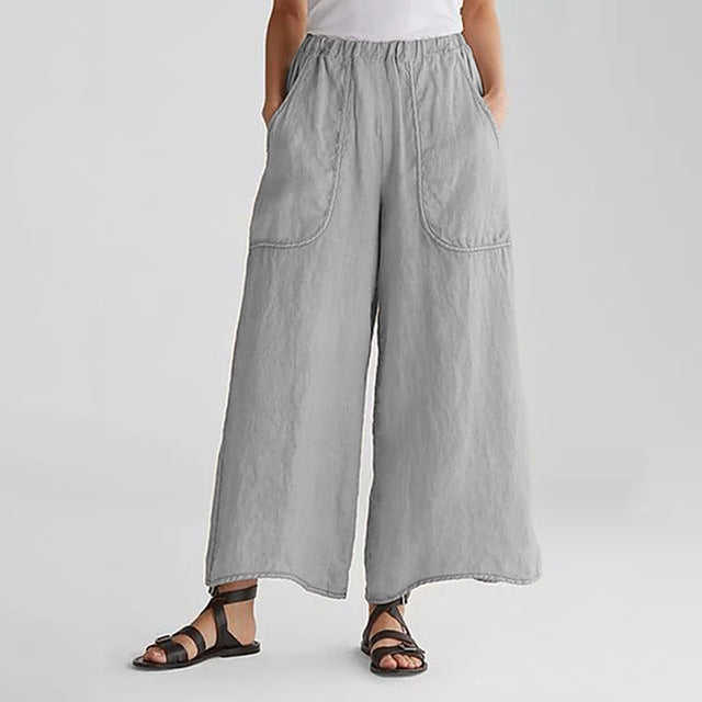 wide leg casual pants