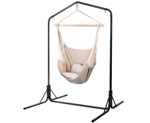 beige hanging chair