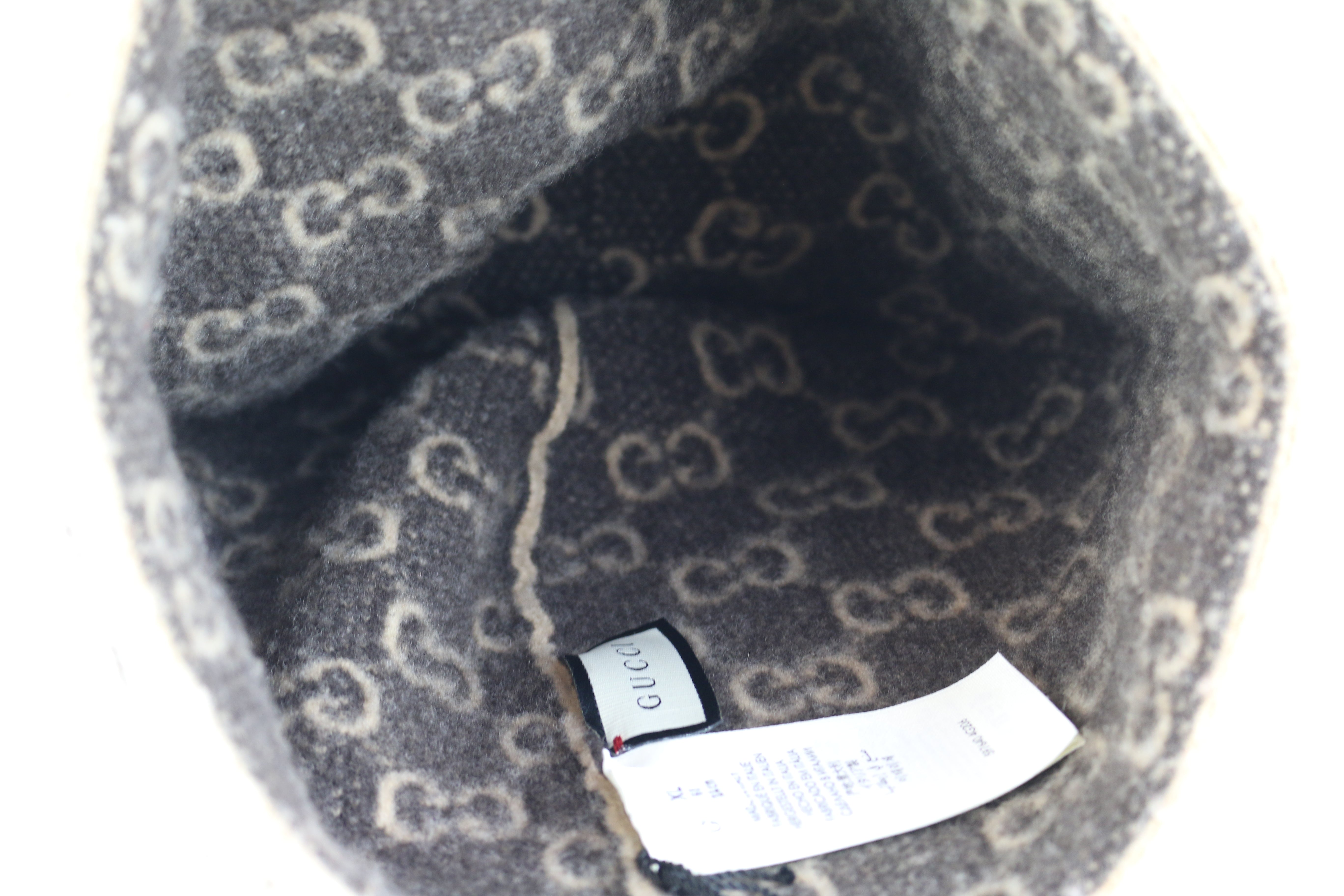 Brown GG Wool Beanie