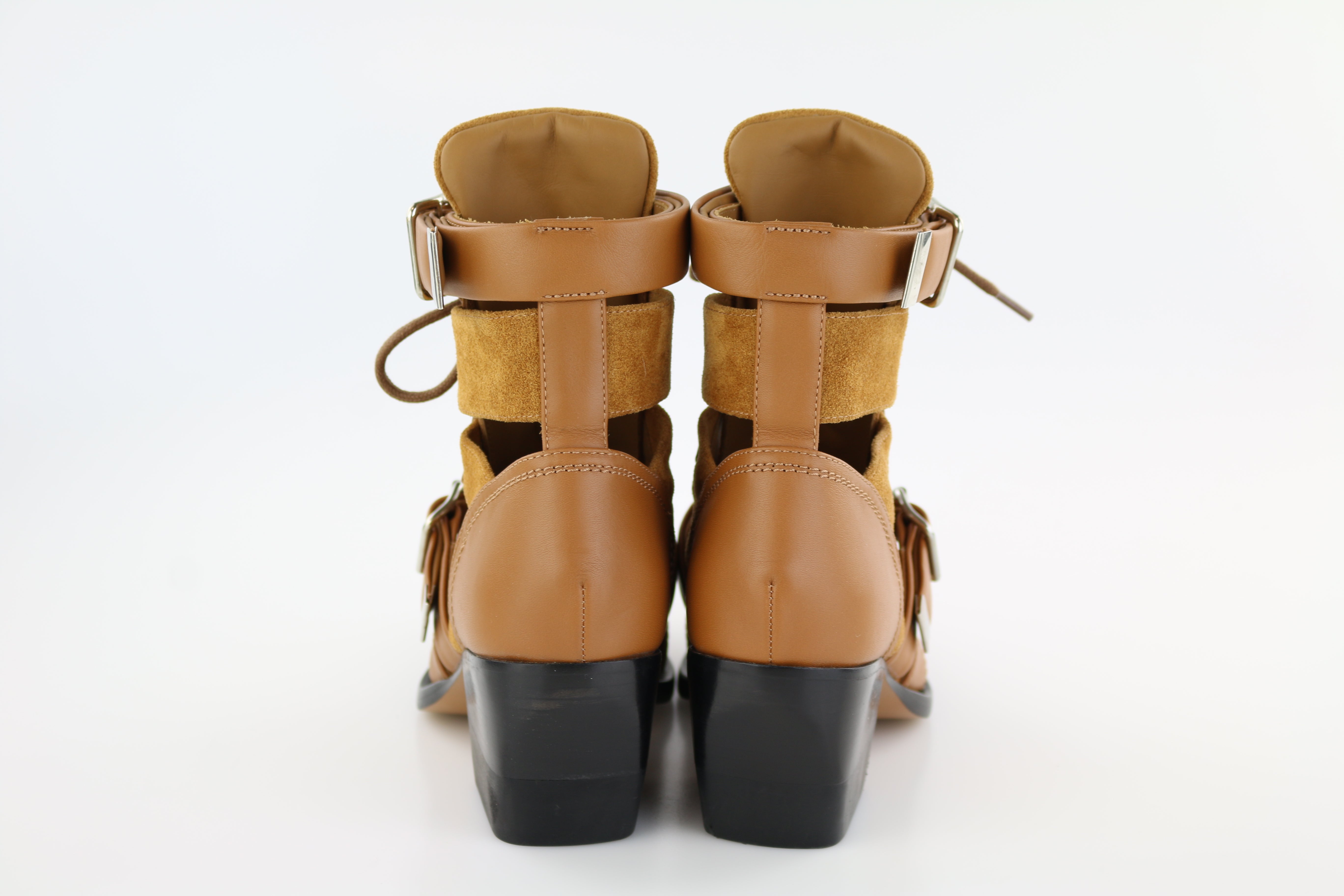 Brown Rylee Cutout Boots