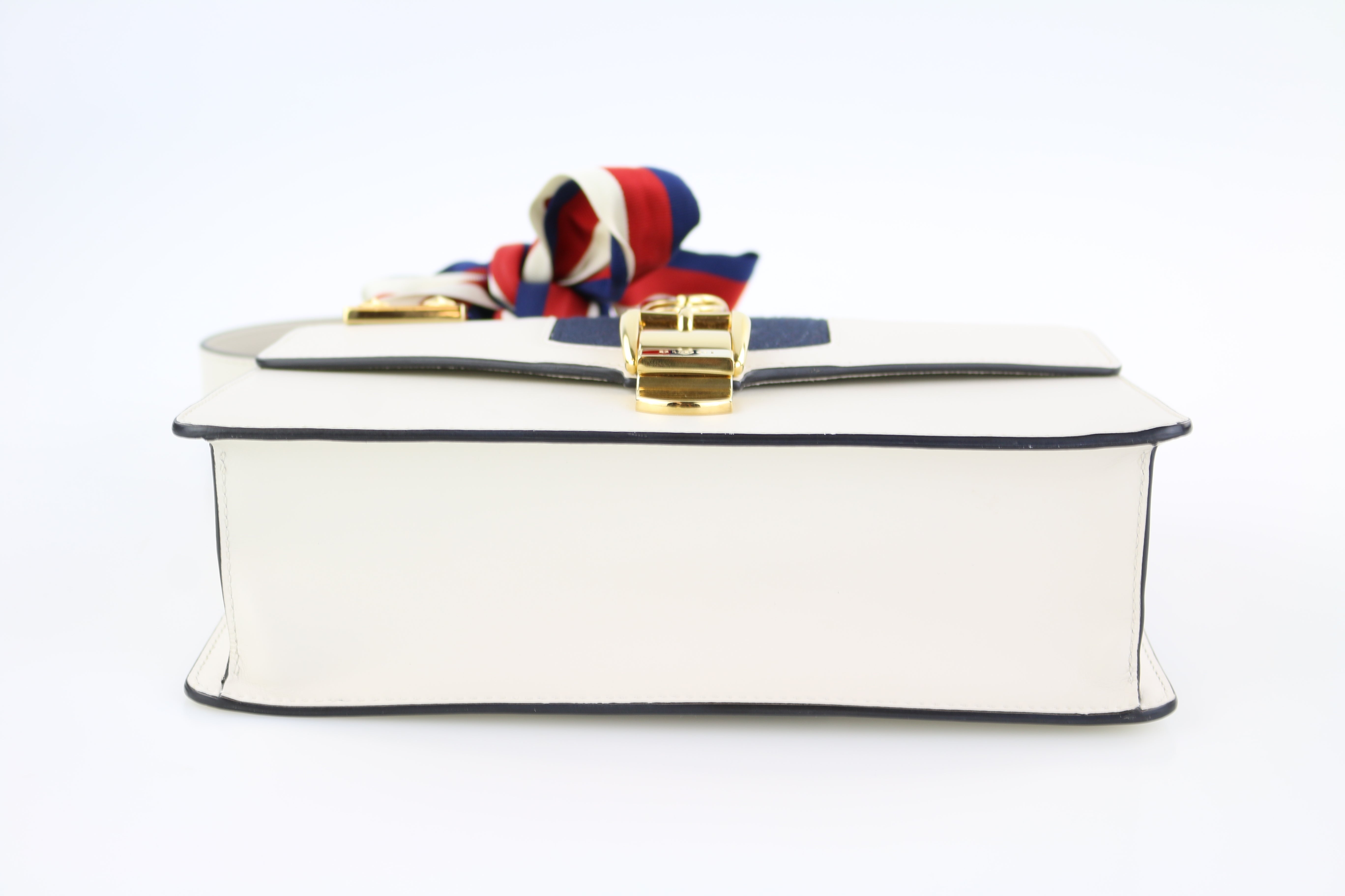 White Small Sylvie Shoulder Bag