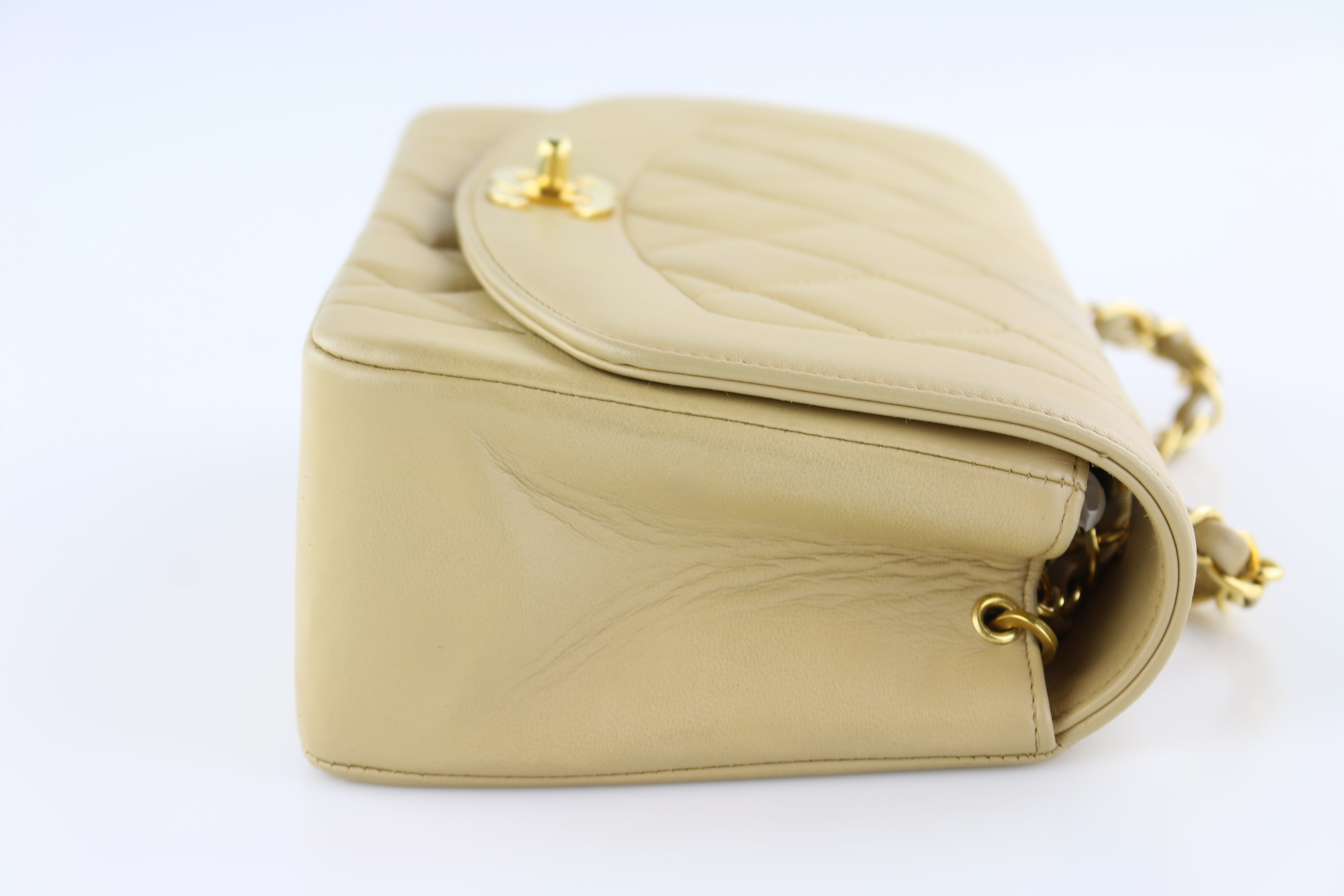 Beige Small Diana Flap