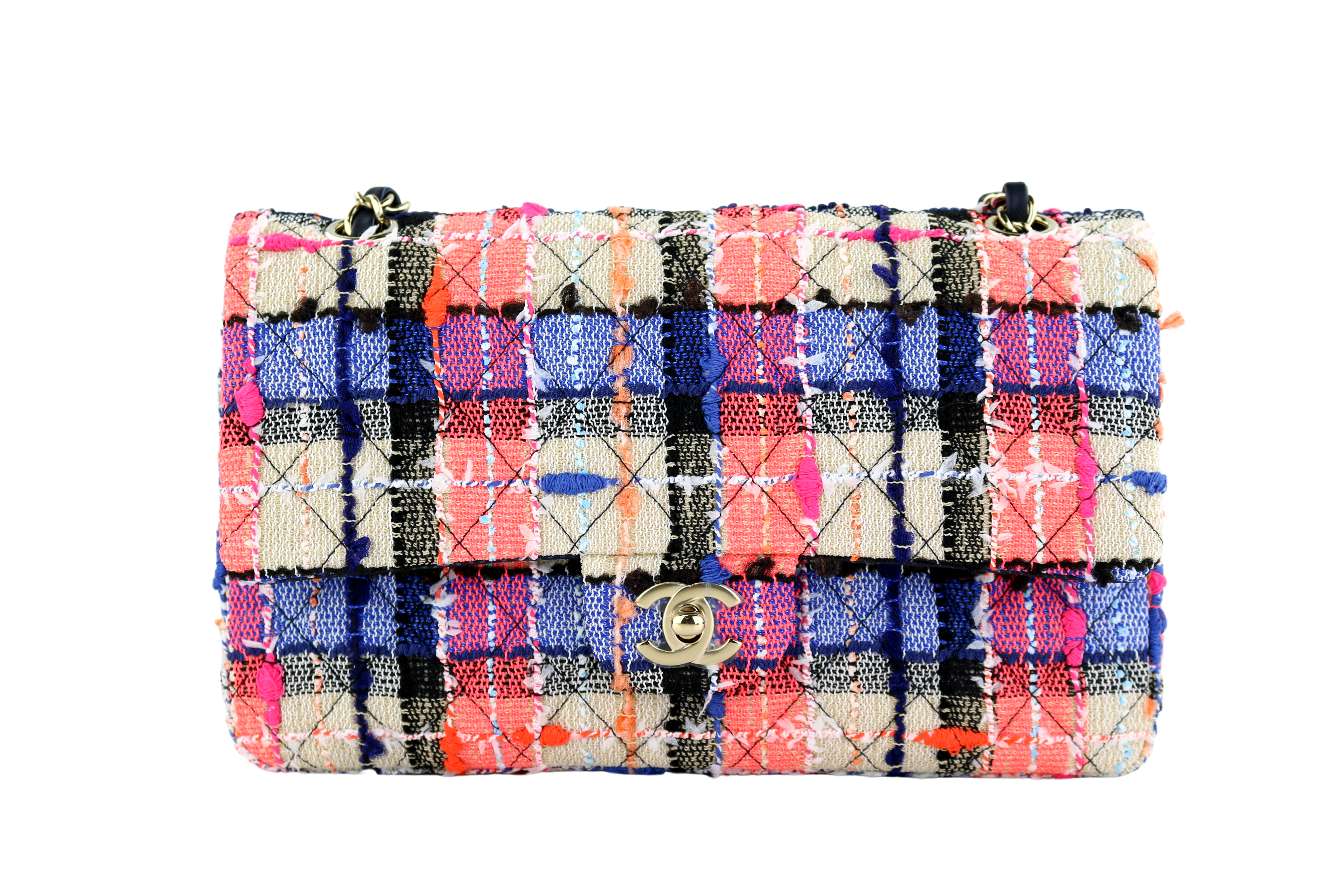 Multicolor Tweed Medium Flap