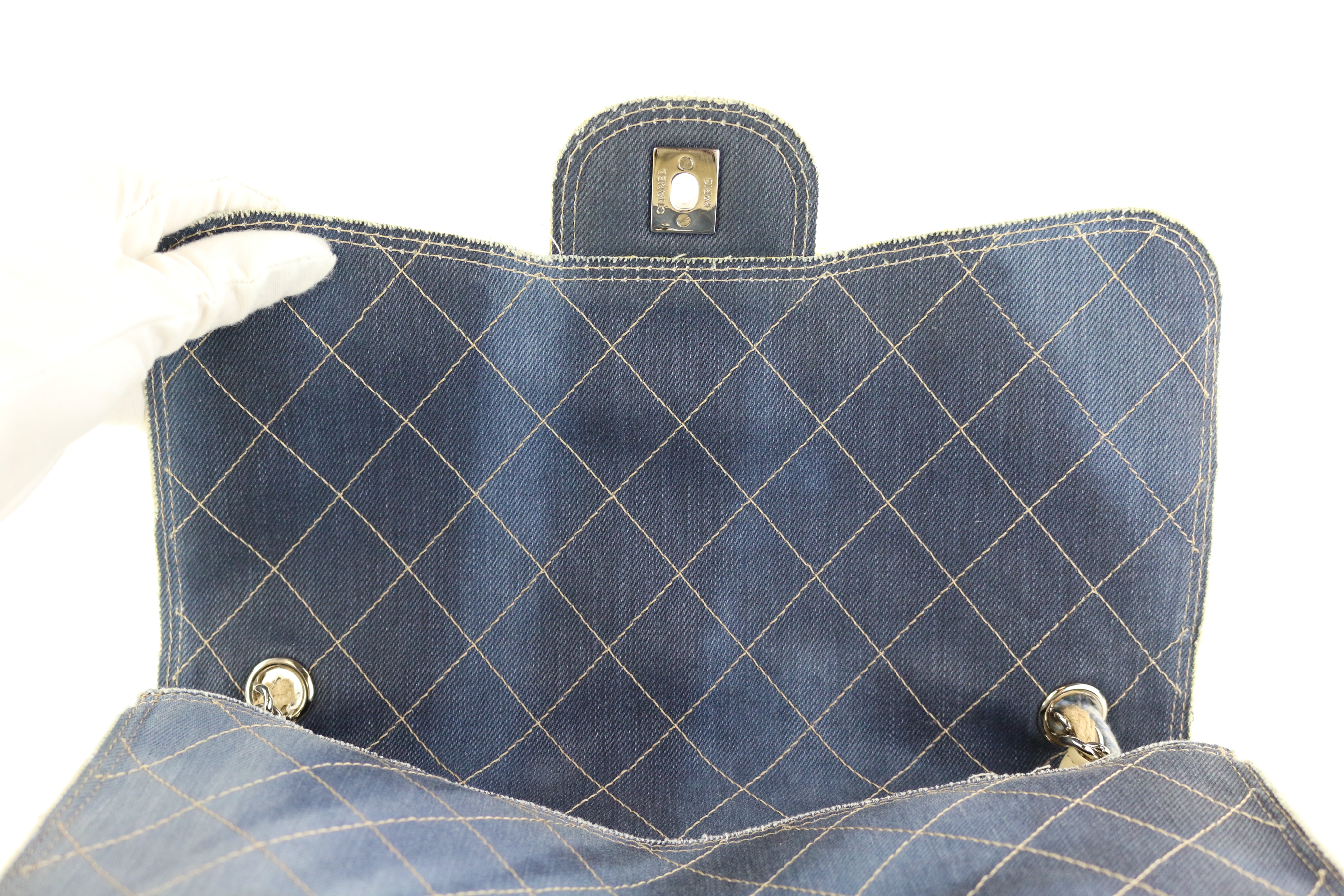 Denim/Pom Pom Jumbo