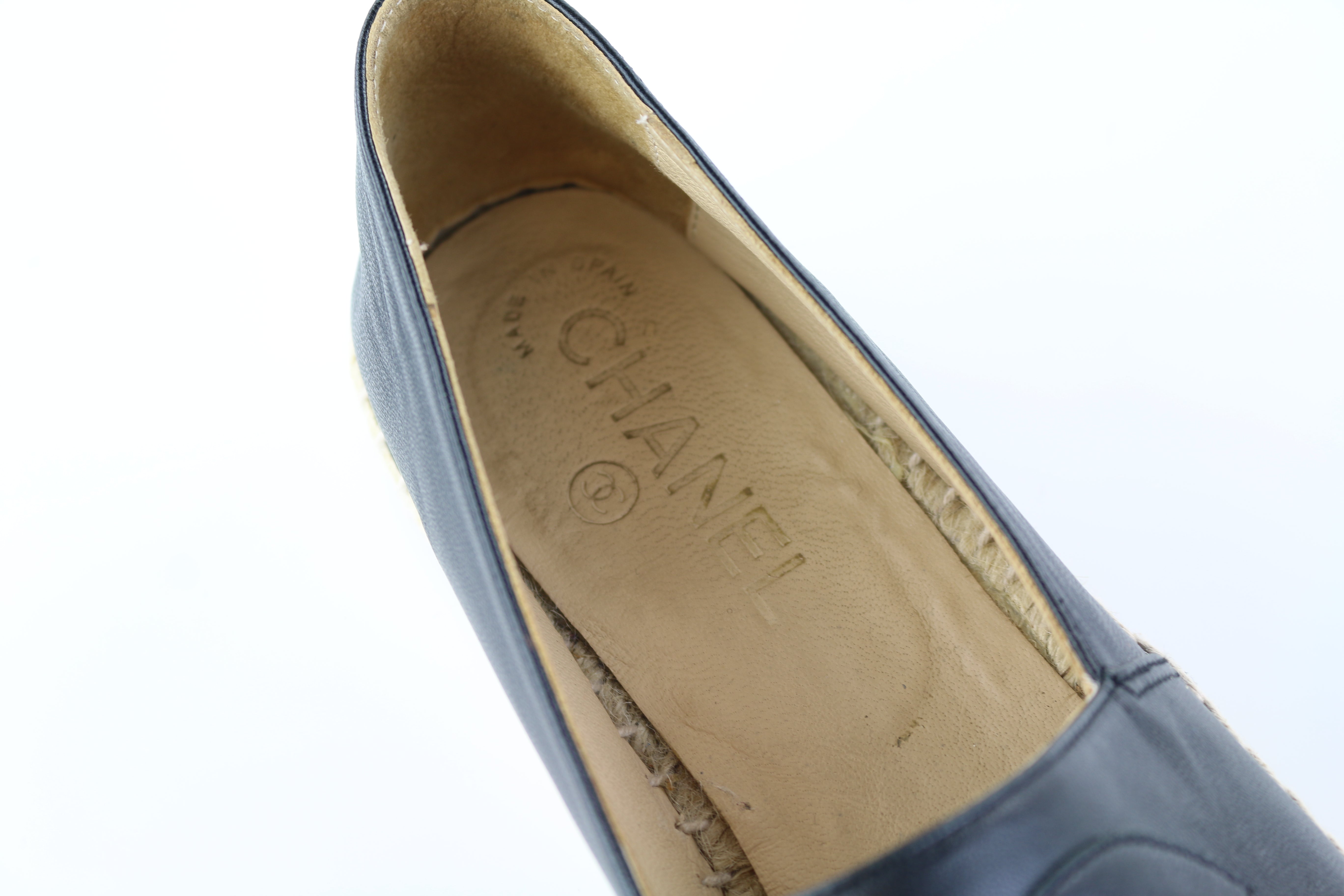Black Lambskin Espadrilles