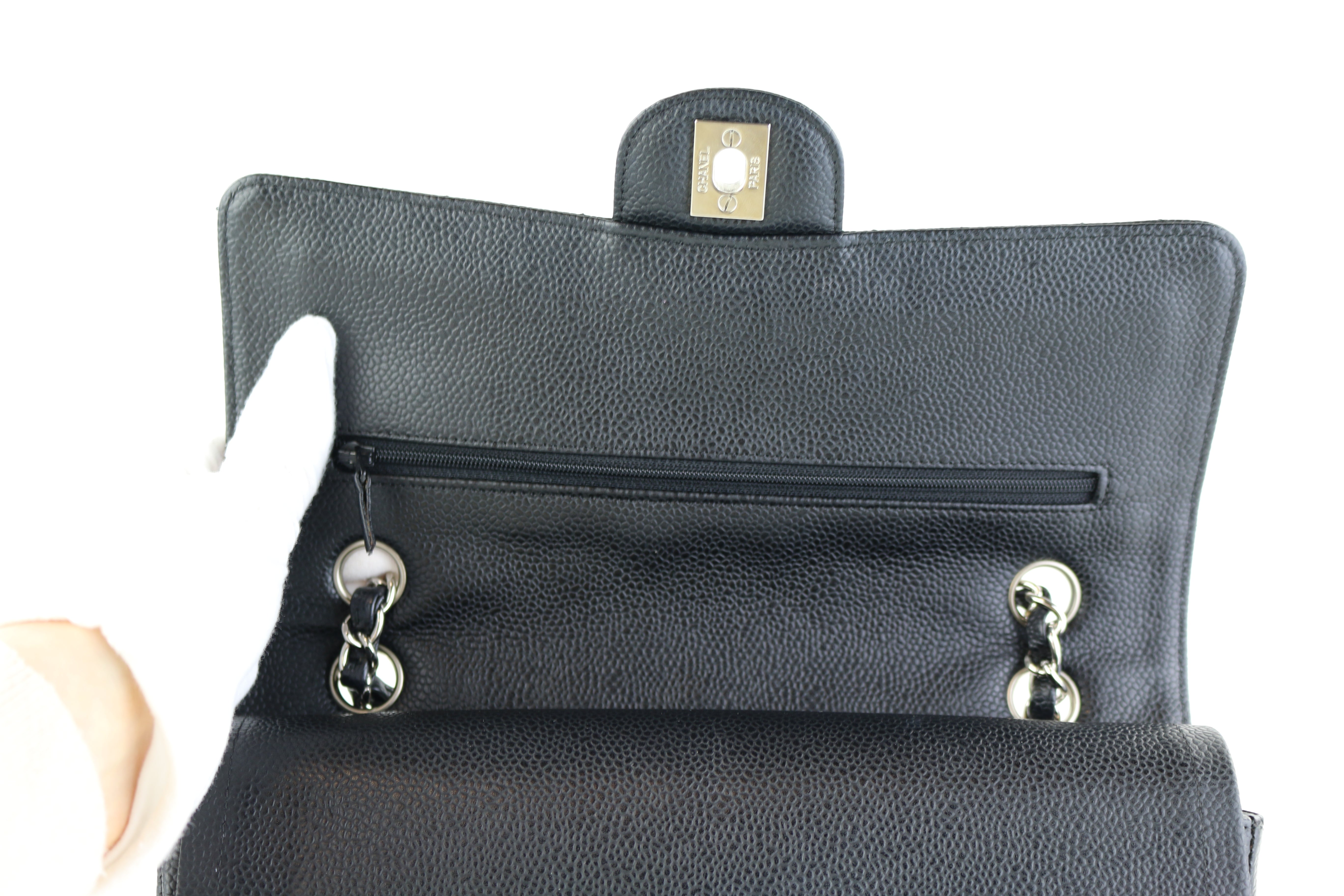 Black Caviar Medium Flap