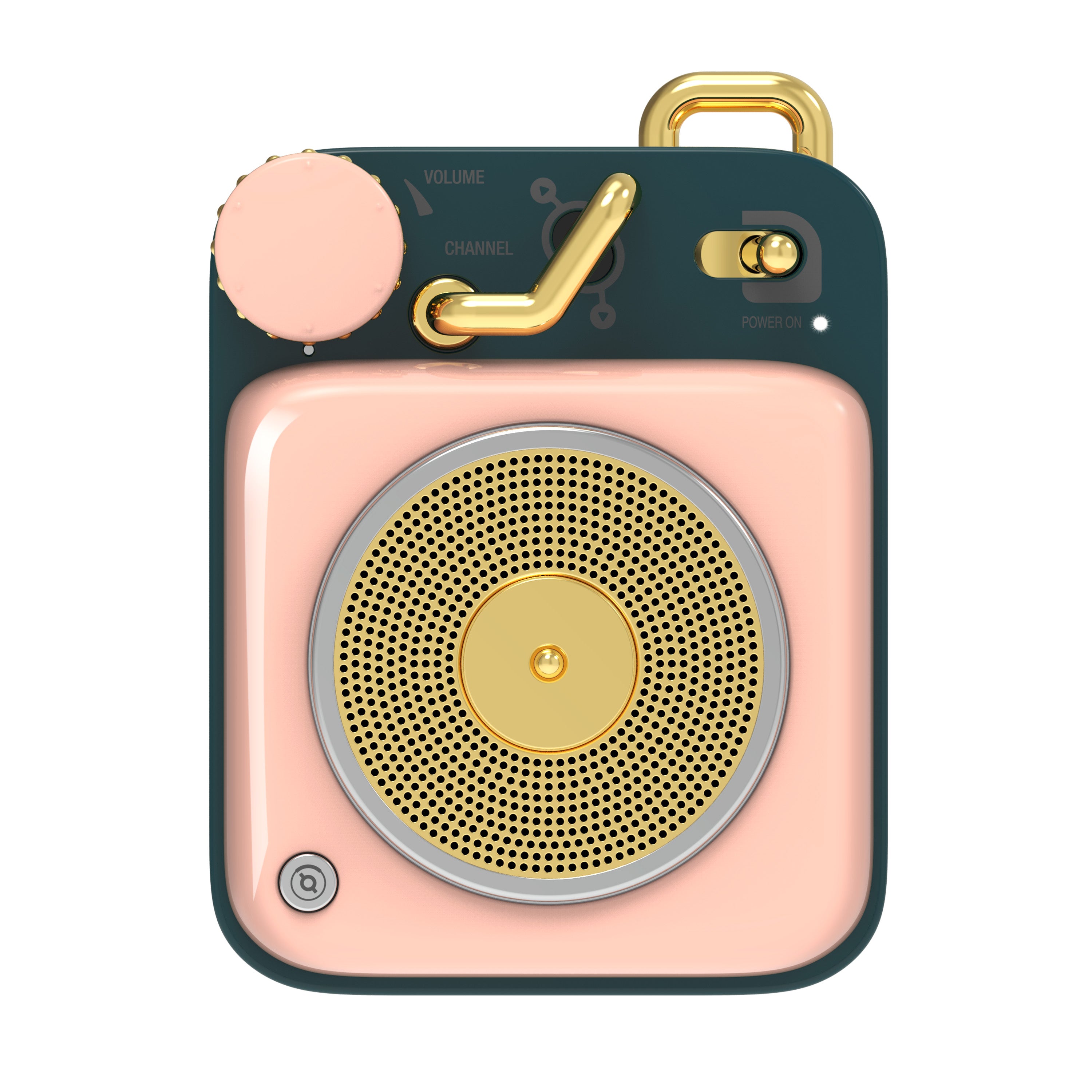 Druif als je kunt beoefenaar MUZEN Button Mini Portable Wireless Bluetooth Speaker-Candy Pink
