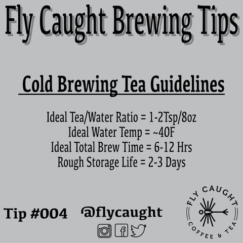 Brewing Cold Fly Caught Tea
