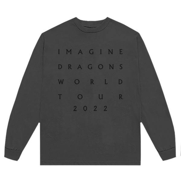Mercury World Tour Dateback Long Sleeve TShirt Imagine Dragons