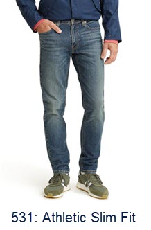 Levi's Men's 531 Athletic Slim Fit Jeans at Dave's New York