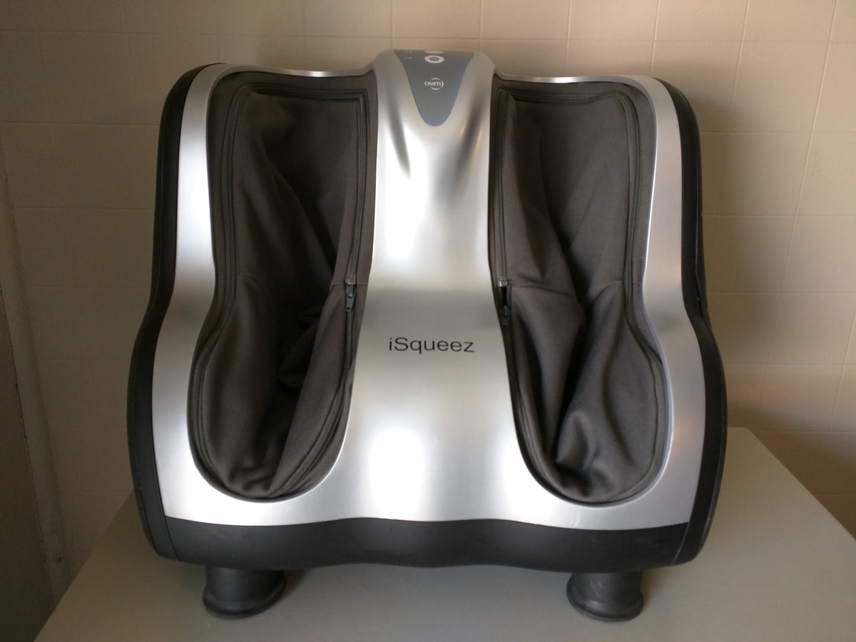 brookstone isqueez foot and calf massager