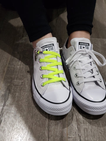 how to tie converse without laces showing