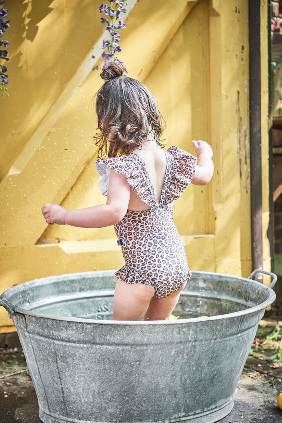 Ruffled leopard swimsuit House of Jamie