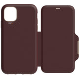 EFM Monaco D3O Leather Wallet Case Armour |For iPhone 11 Pro - Mulberry