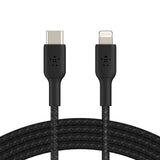 Belkin BoostCharge USB-C to Lightning Braided Cable|For Apple devices - Black