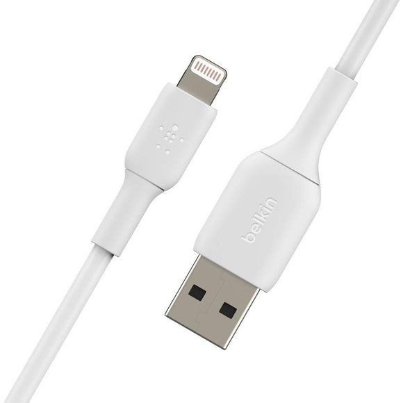 Belkin BoostCharge Lightning to USB-A Cable  1m|For Apple Devices - White