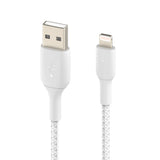 Belkin BoostCharge Lightning to USB-A 2M Cable |For Apple Devices - White