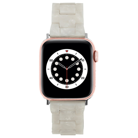 Case-Mate Linked Watch Band 42-44mm|For Apple Watch Series 1/2/3/4/5/6/SE - White Pearl Acetate