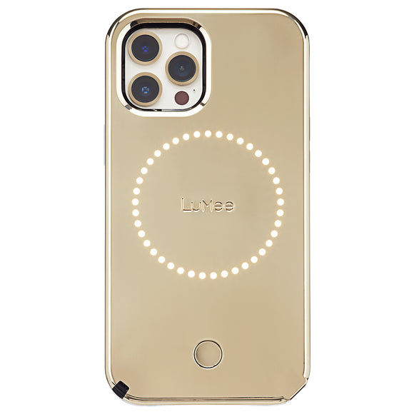 Case-Mate LuMee Halo Case |For iPhone 12 Pro Max 6.7 - Gold Mirror w/ Micropel