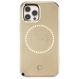Case-Mate LuMee Halo Case |For iPhone 12/12 Pro 6.1 - Gold Mirror w/ Micropel