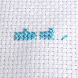 Third block of cross stitches