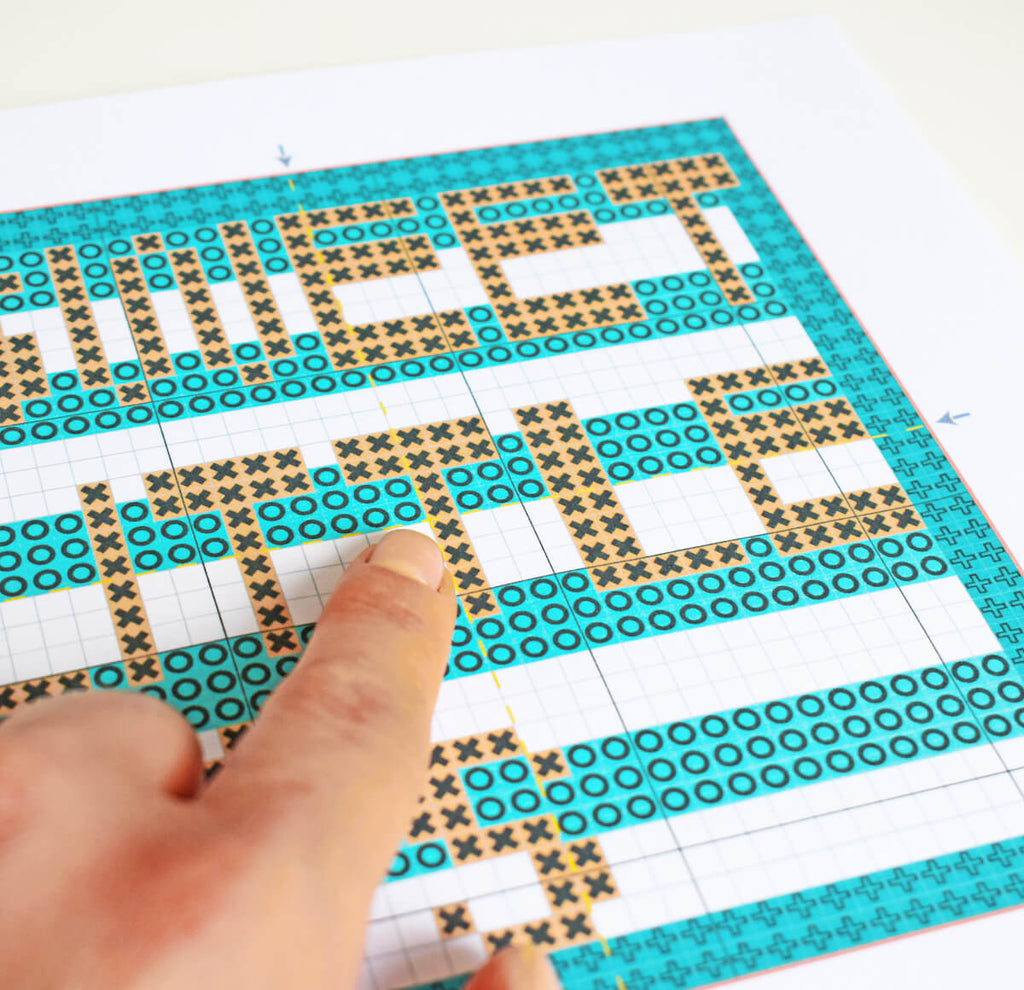 Find the centre of your cross stitch pattern - how to cross stitch