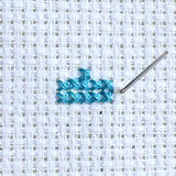 How to move to the next colour block - cross stitch pattern
