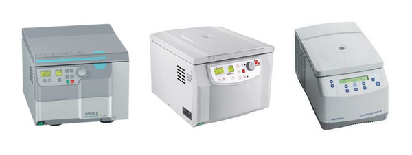 Examples of refrigerated centrifuges.