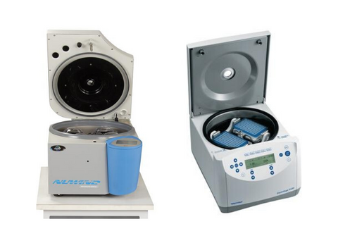 Centrifuges with safety features.