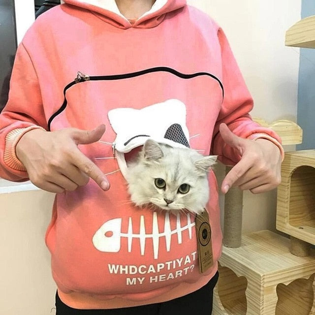 cat pouch hoodie