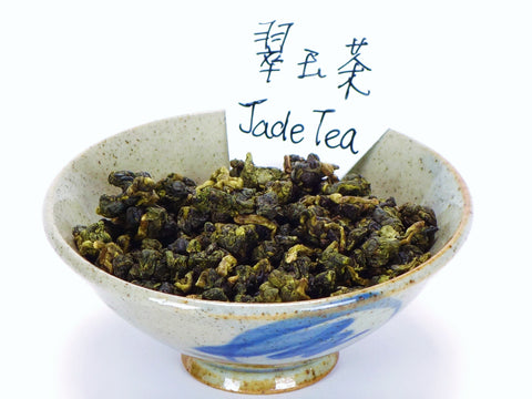 Jade Oolong Tee mit gerollten Blatt
