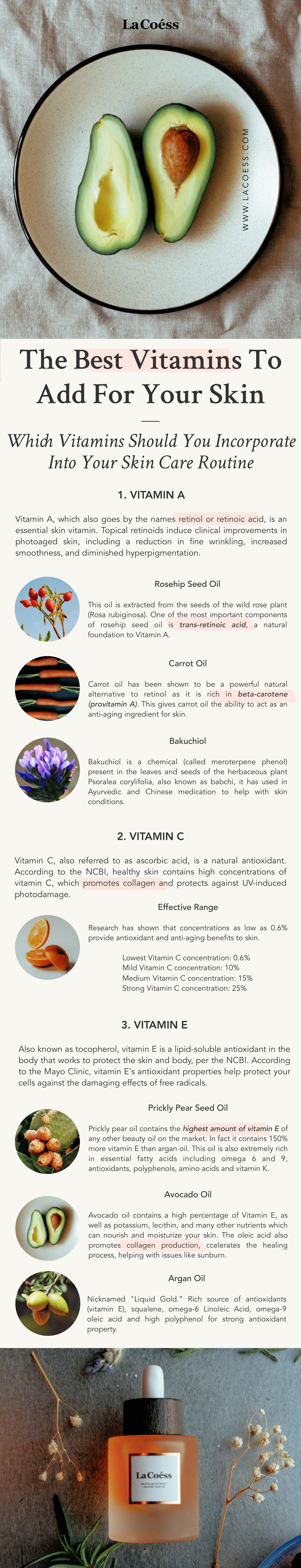 La Coéss the best vitamins to add for your skin