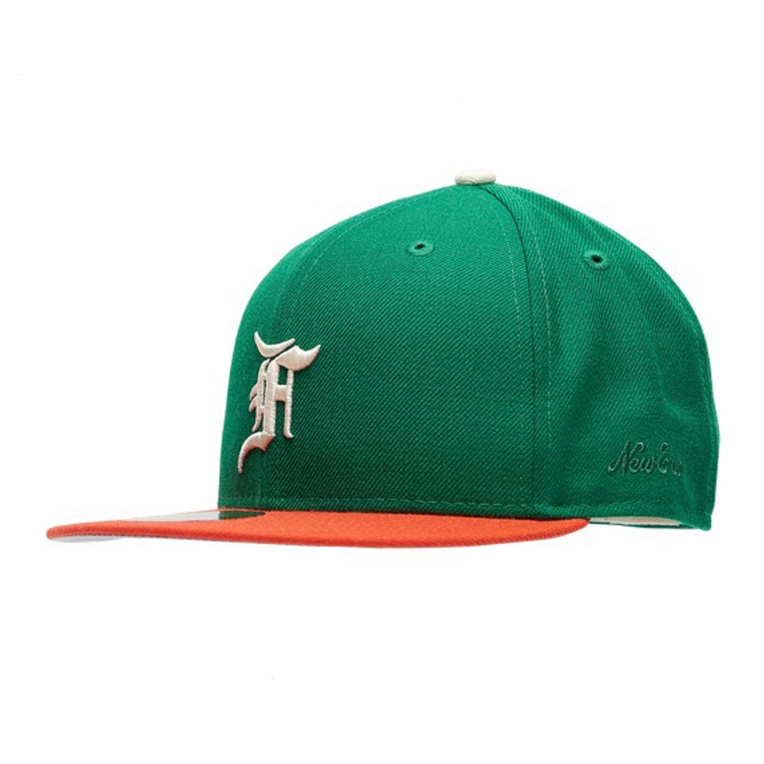 fear of god hat green and orange