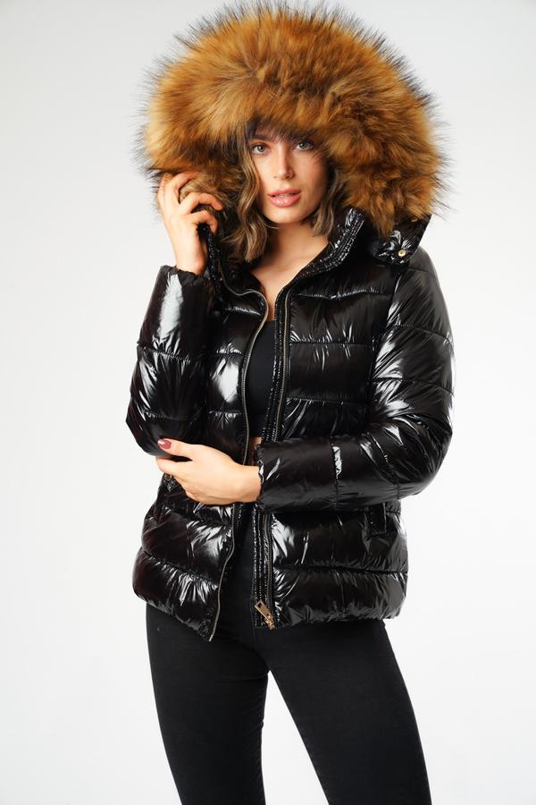 zara black padded jacket